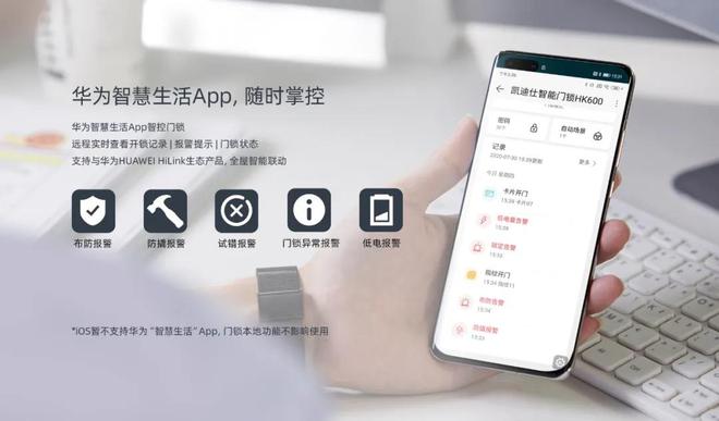 pg电子娱乐平台一锁联动全屋凯迪仕智能锁HK600华为商城众测首发！(图4)